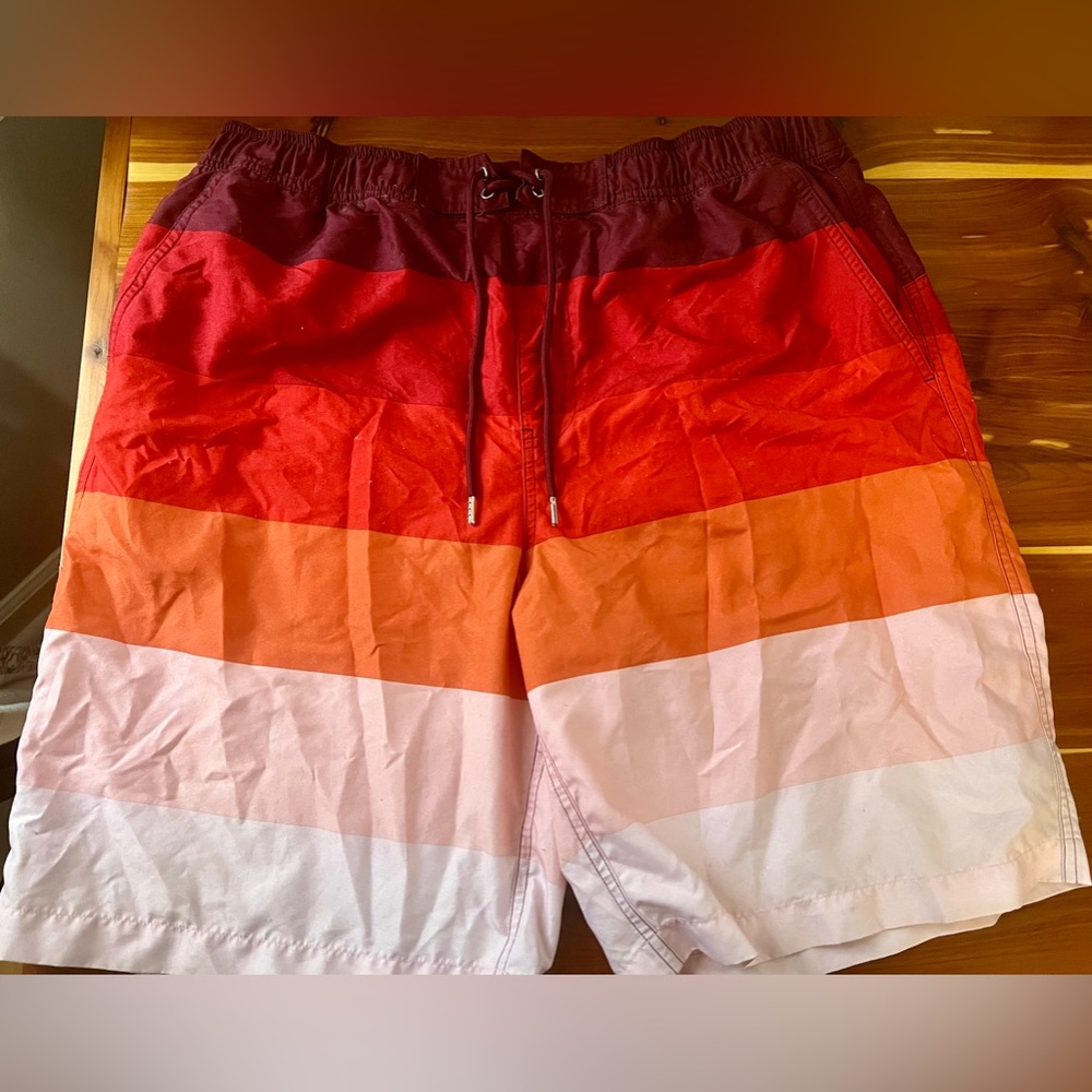 Father/son matching Primary men’s swim trunks